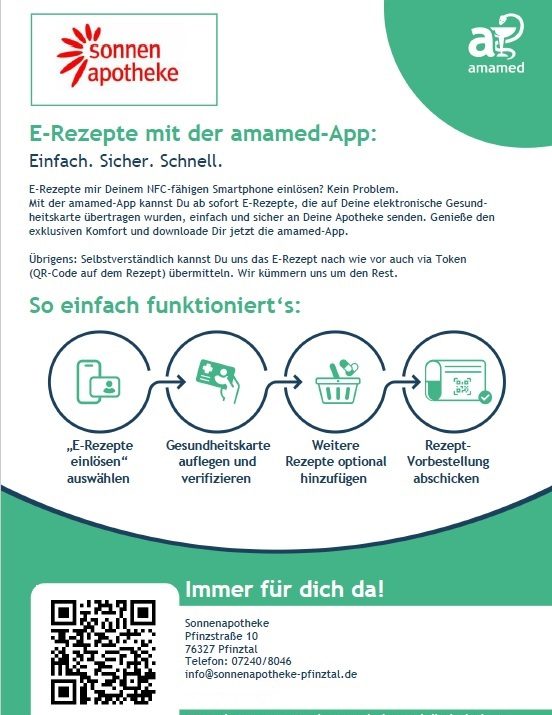 Amamed Bestellflyer